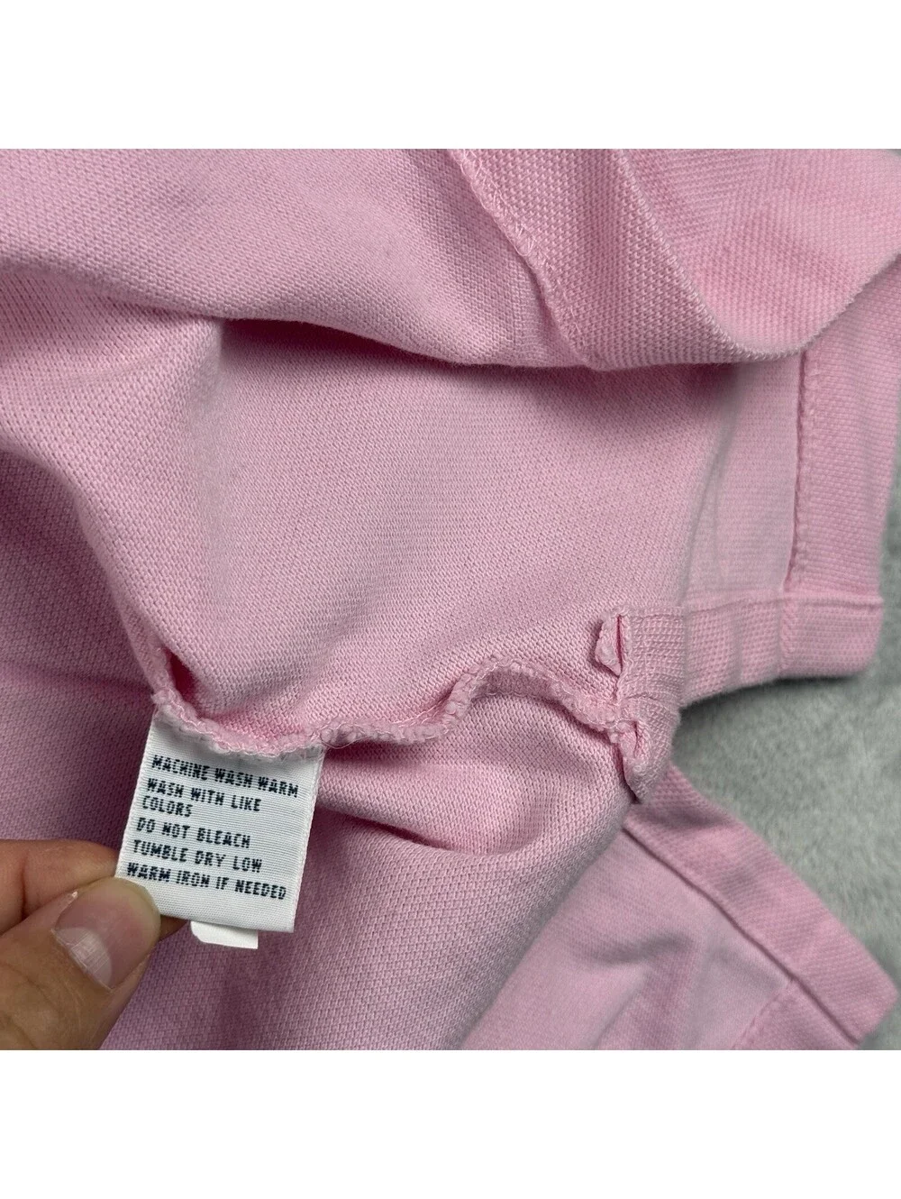 Polo Ralph Lauren Pink Short Sleeve Polo Shirt Blue Pony Men’s XXL Cotton Pique